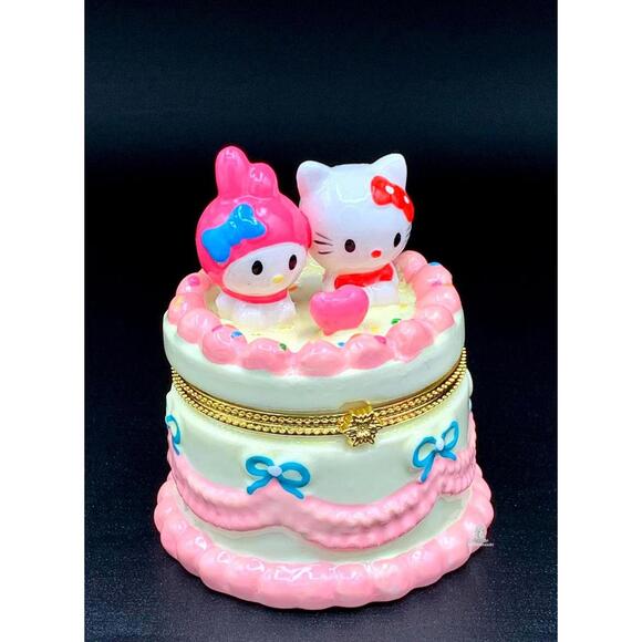 Other - Kawaii Hello Kitty My Melody Trinket Box - Ceramic Hinged Keepsake Organizer